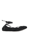 Vic Matie Ballet Flats In Black