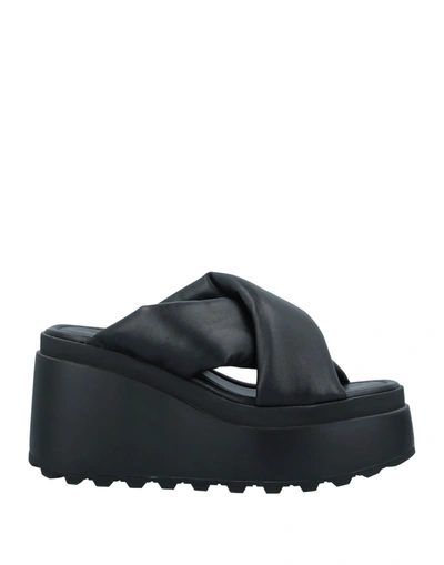 Vic Matie Sandals In Black