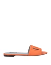 Dolce & Gabbana Sandals In Orange