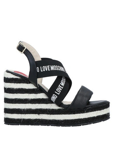 Love Moschino Espadrilles In Black