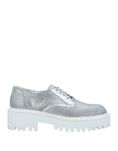 Vic Matie Lace-up Shoes In Silver