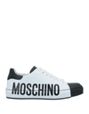 MOSCHINO MOSCHINO WOMAN SNEAKERS WHITE SIZE 8 SOFT LEATHER,17153917EA 13