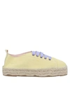 MANEBI MANEBÍ WOMAN ESPADRILLES LIGHT YELLOW SIZE 7 SOFT LEATHER,11959623MB 13