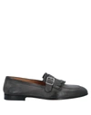 Doucal's Man Loafers Charcoal Size 9 Leather In Grey