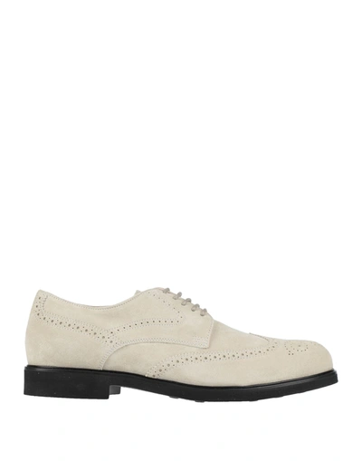 Tod's Lace-up Shoes In Beige