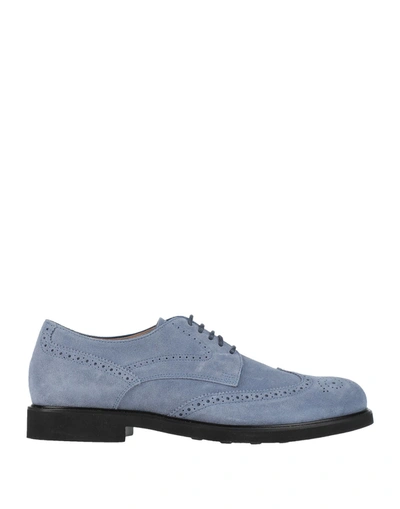 Tod's Lace-up Shoes In Azure