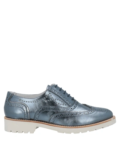 Nero Giardini Lace-up Shoes In Deep Jade