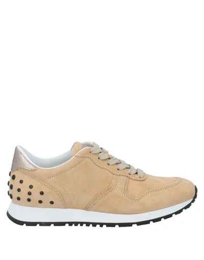 Tod's Sneakers In Beige