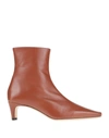 Staud 50mm Lars Leather Ankle Boots In Tan