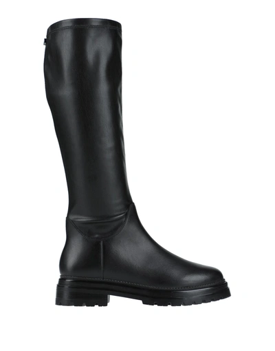 Steve Madden Knee Boots In Black