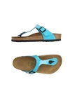 Birkenstock Toe Strap Sandals In Turquoise