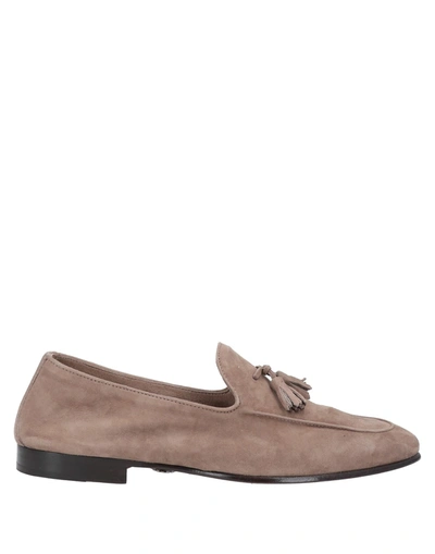 Andrea Ventura Firenze Loafers In Dove Grey