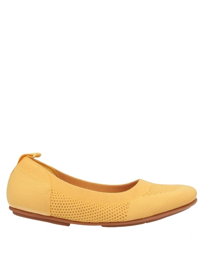 Fitflop Ballet Flats In Yellow