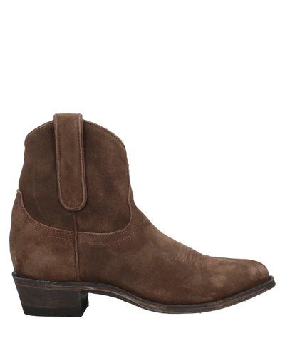 Mexicana Ankle Boots In Brown