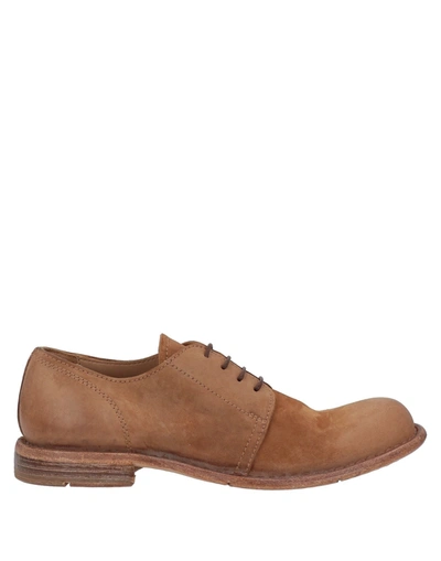 Moma Lace-up Shoes In Camel