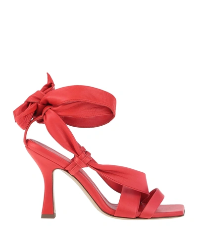 Aldo Castagna Sandals In Coral