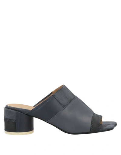 Mm6 Maison Margiela Toe Strap Sandals In Lead