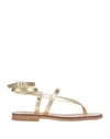 Chatulle Sandals In Gold