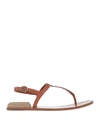 Officine Creative Italia Toe Strap Sandals In Tan