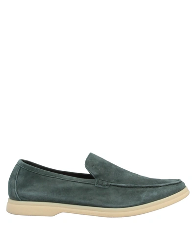 Andrea Ventura Firenze Loafers In Sage Green