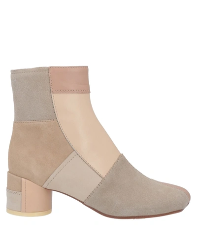 Mm6 Maison Margiela Ankle Boots In Sand