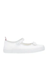 Thom Browne Ballet Flats In White