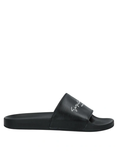 Giorgio Armani Sandals In Black