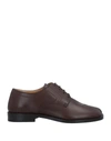 Maison Margiela Lace-up Shoes In Cocoa