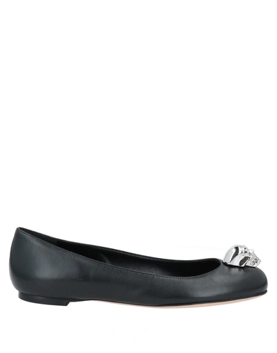 Alexander Mcqueen Ballet Flats In Black