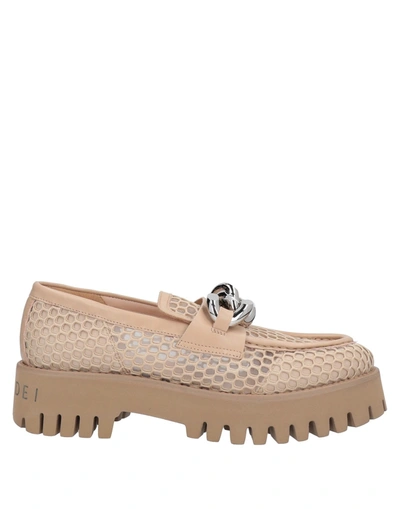 Casadei Loafers In Camel