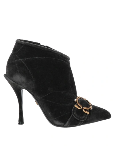 Dolce & Gabbana Ankle Boots In Grey