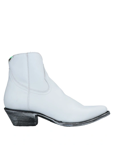 Mexicana Ankle Boots In White