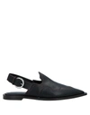 Cedric Charlier Ballet Flats In Black