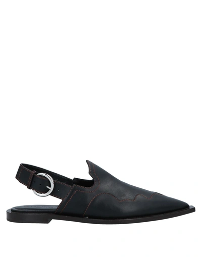 Cedric Charlier Ballet Flats In Black