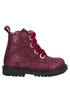 Twinset Kids' Ankle Boots In Garnet