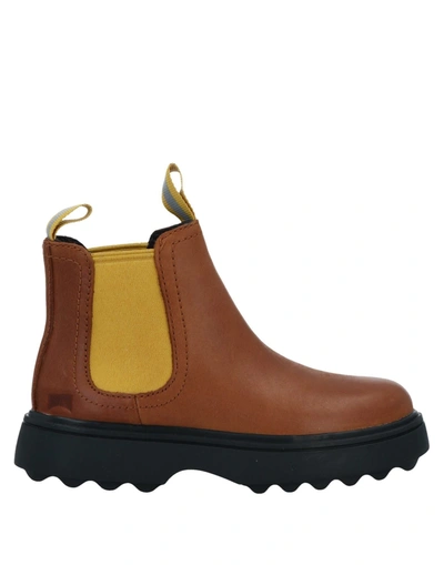 Camper Kids' Ankle Boots In Brown