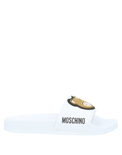 Moschino Teen Sandals In White