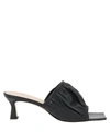 WANDLER WANDLER WOMAN SANDALS BLACK SIZE 7.5 LAMBSKIN,17047851JN 5