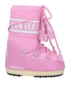 Moon Boot Ankle Boots In Pink
