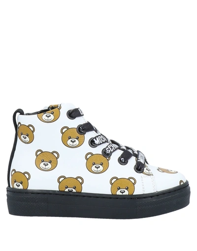 Moschino Teen Kids' Sneakers In White