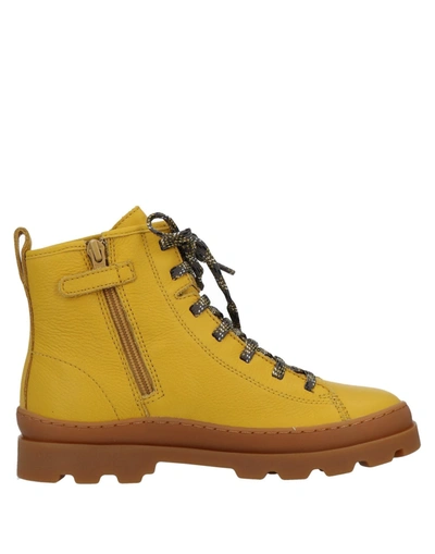 Camper Kids' Ankle Boots In Yellow