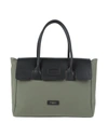 MY-BEST BAGS MY-BEST BAGS WOMAN HANDBAG MILITARY GREEN SIZE - SOFT LEATHER, TEXTILE FIBERS,45628272OF 1