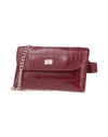Rodier Bum Bags In Maroon