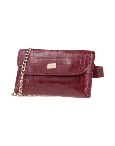 Rodier Bum Bags In Maroon