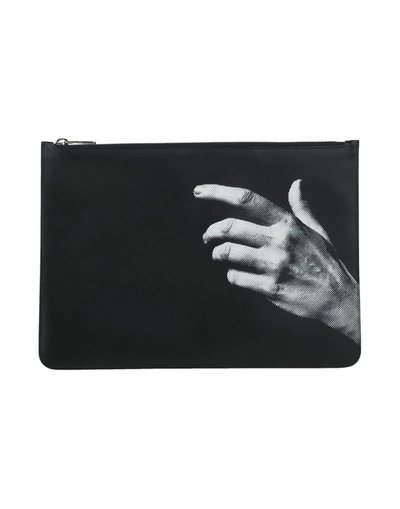 Neil Barrett The Other Hand Clutch Bag In Black