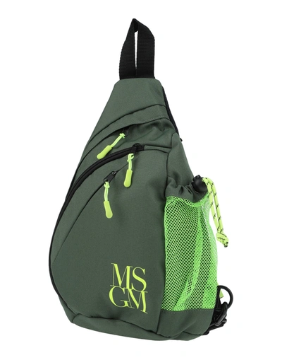 Msgm Backpacks In Dark Green