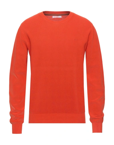 Sun 68 Sweaters In Orange