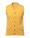 Alpha Studio Cardigans In Yellow