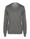 Alpha Studio Sweaters In Lead