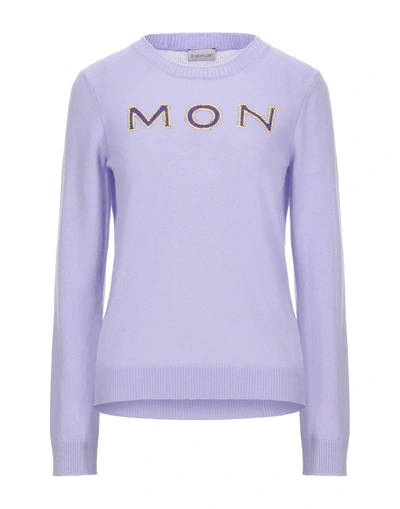 Moncler Sweaters In Lilac